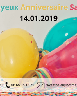 Mix Anniversaire – étiquette personnalisable
