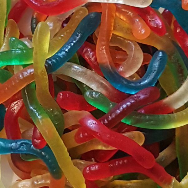 Vers fins lisses goût fruits