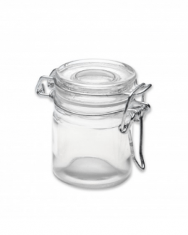 Petit pot hermétique en verre