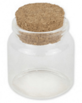 Petits pots rond en verre