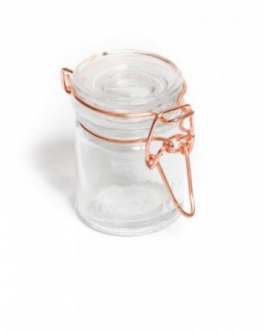 Petits pots hermétique en verre rose
