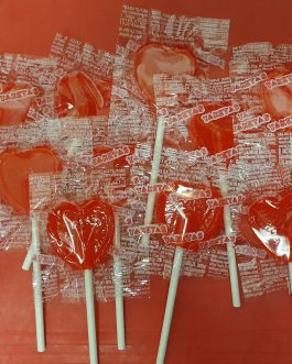 Mini Sucette Coeur goût Fraise