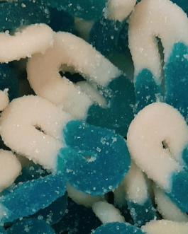 Rondelle blanche et bleue VEGAN