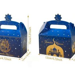 Aid moubarak petite Box ramadan bleu