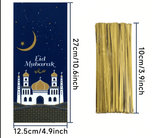 Aid moubarak sachet bleu Sweet Halal Bonbons Halal, Vegan, Sans Gluten