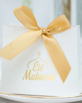 Aid moubarak petit sac ruban doré