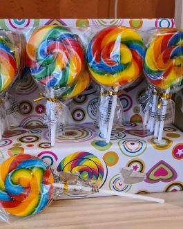 Sucette ronde Arc-en-ciel