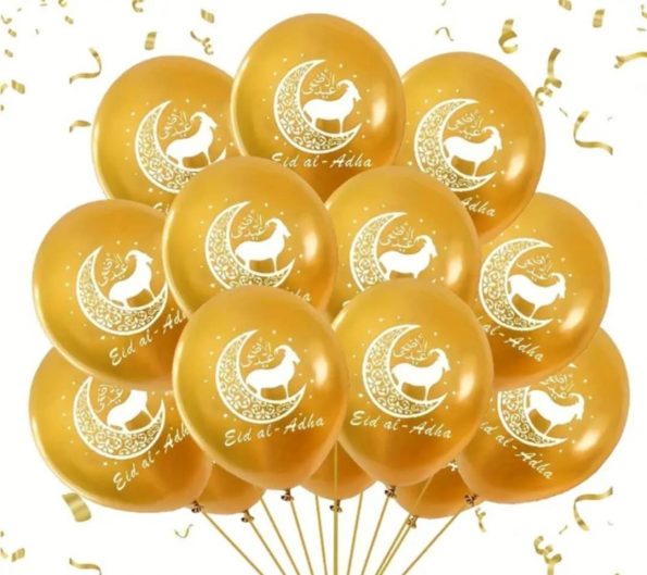 Ballon Eid al Adha dorés